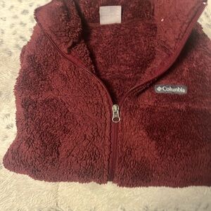 Columbia Kids Fleece Vest - Deep Red